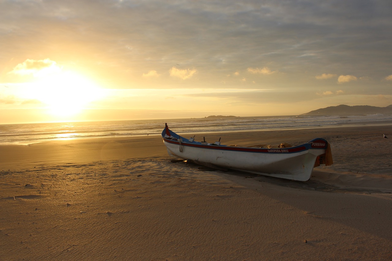 canoe mar dawn free photo
