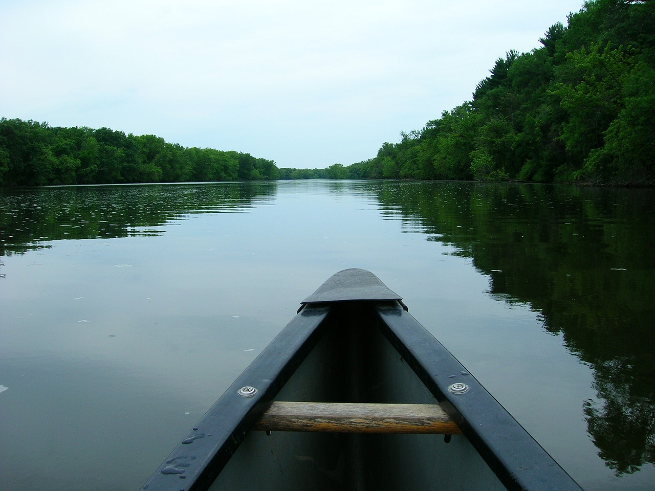 canoe lake canoeing free photo