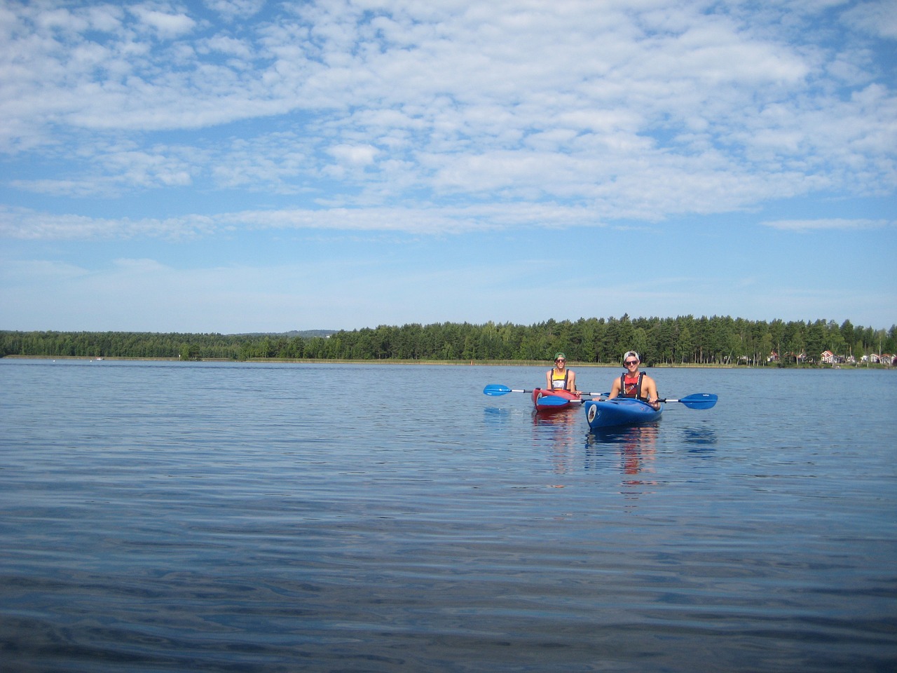 canoe lake paddle free photo