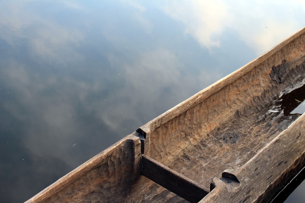 canoeing wood lake free photo