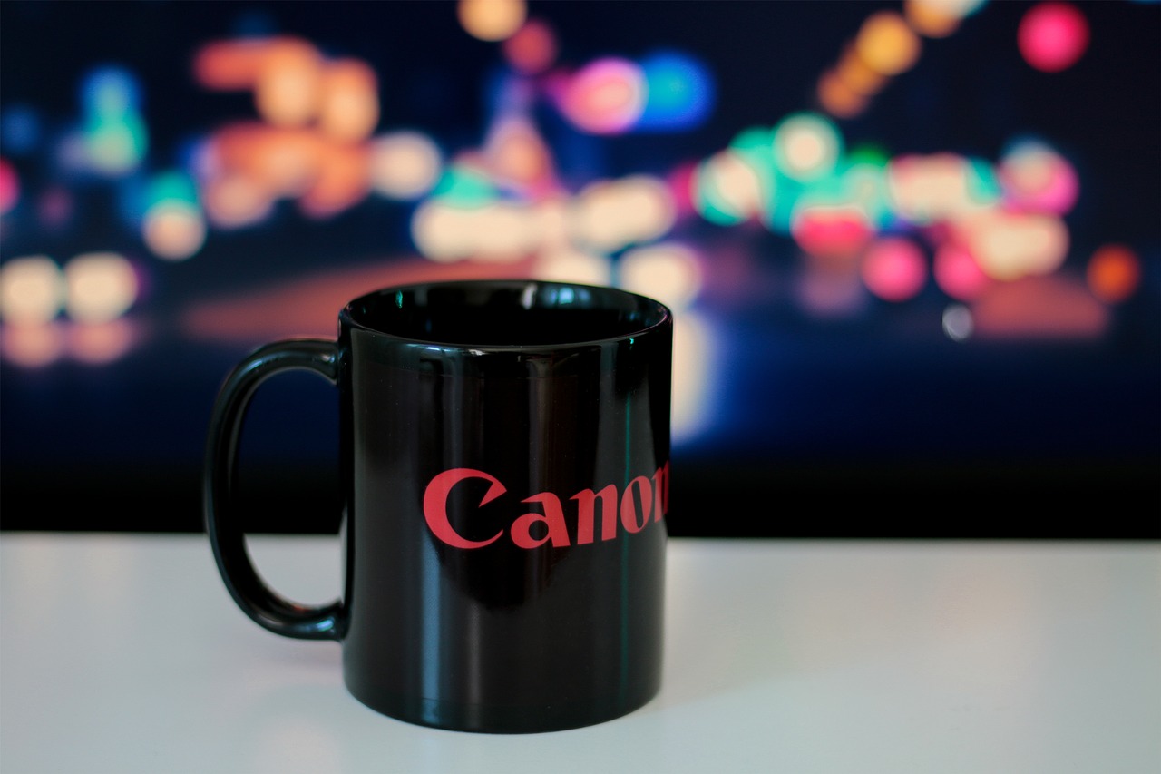 canon  coffee  mug free photo