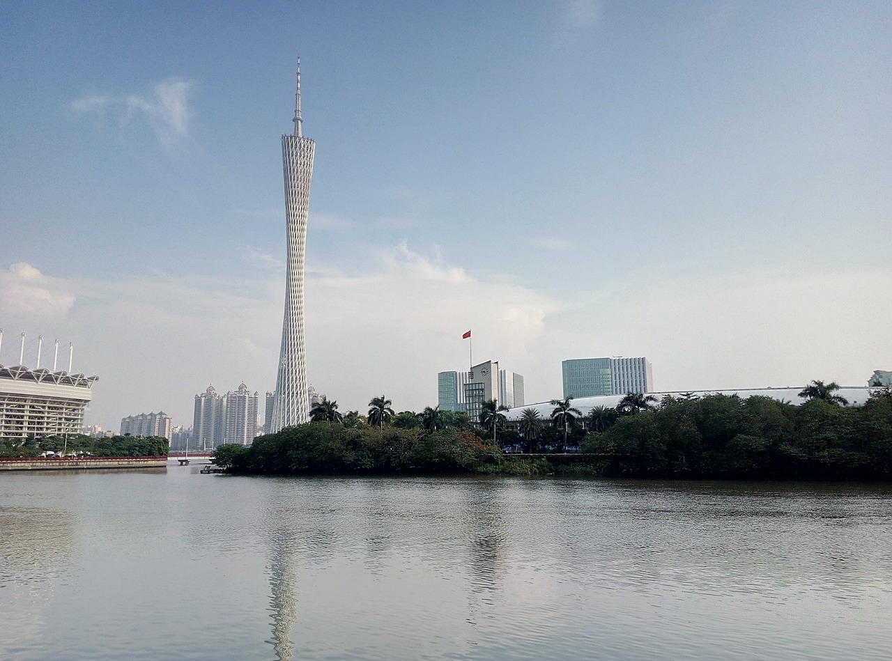 canton tower canton pearl river free photo