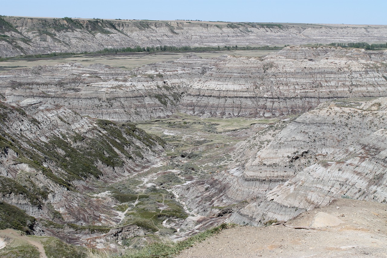 canyon badlands valley free photo