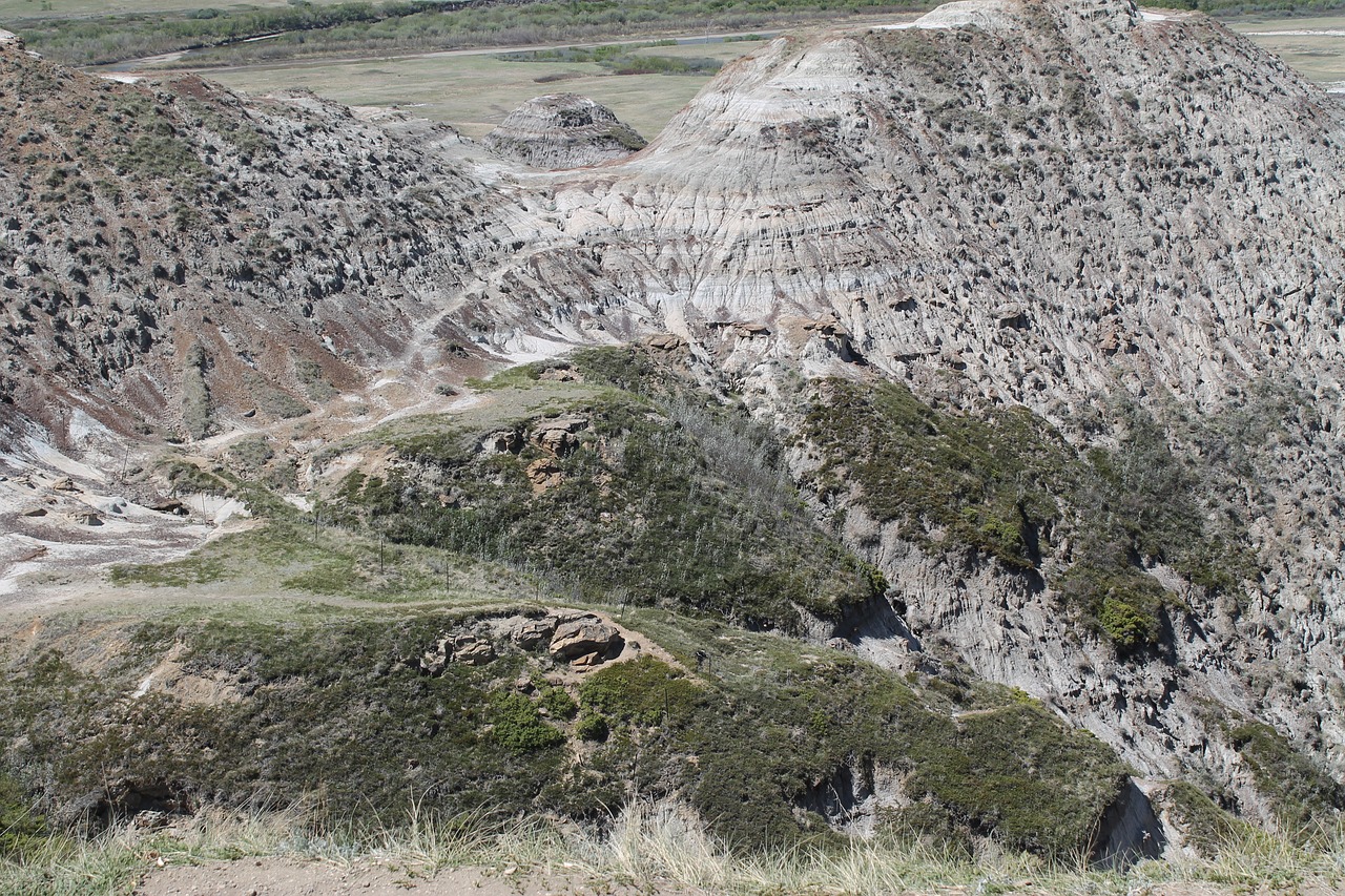 canyon badlands valley free photo