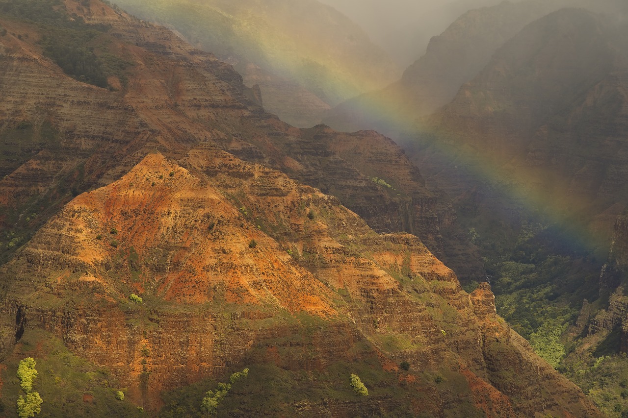 canyon  rainbow  soil free photo