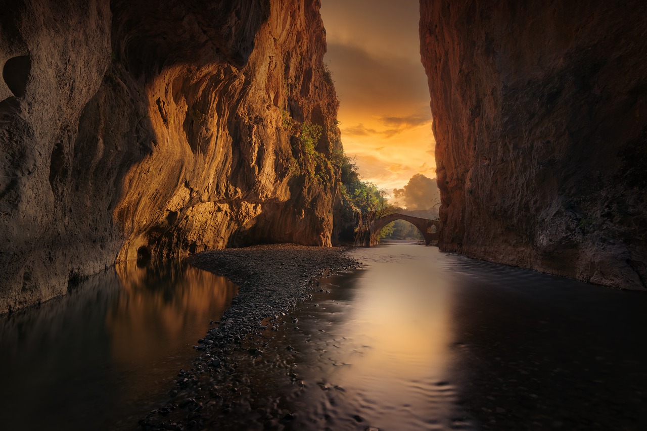 canyon  river  landscape free photo