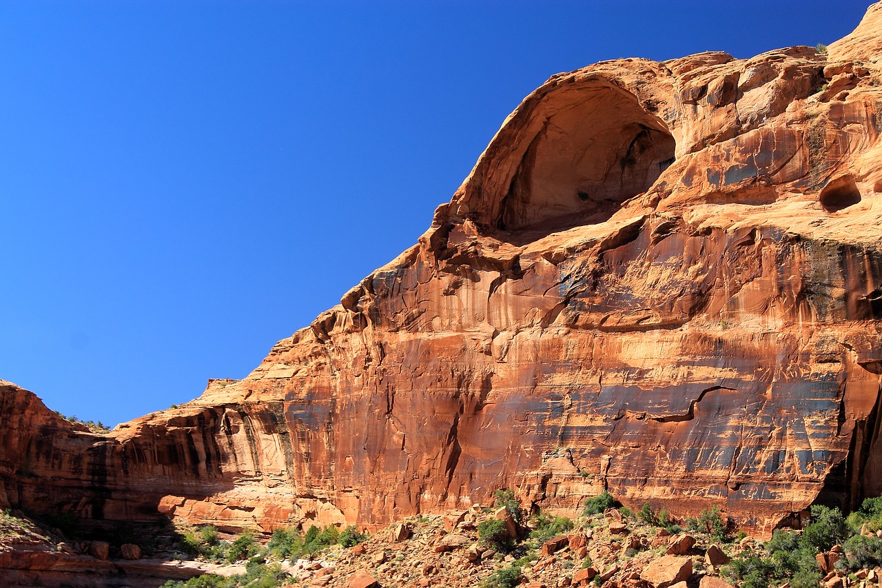 canyon lands arch sandstone free photo