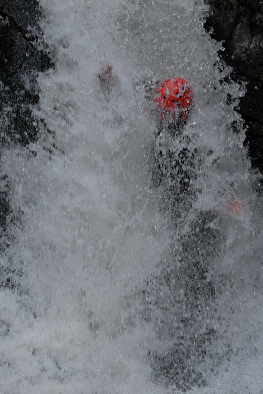 canyoning river water free photo