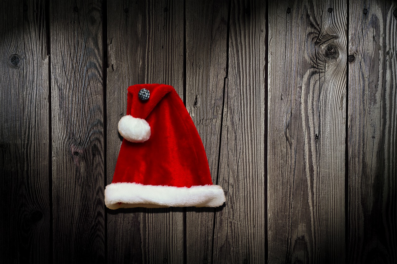 cap christmas background free photo