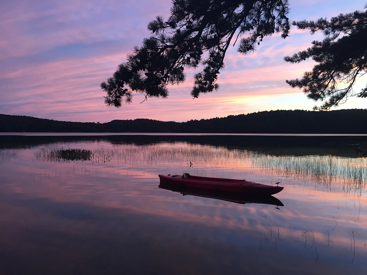 cape cod sunset sunset pond free photo