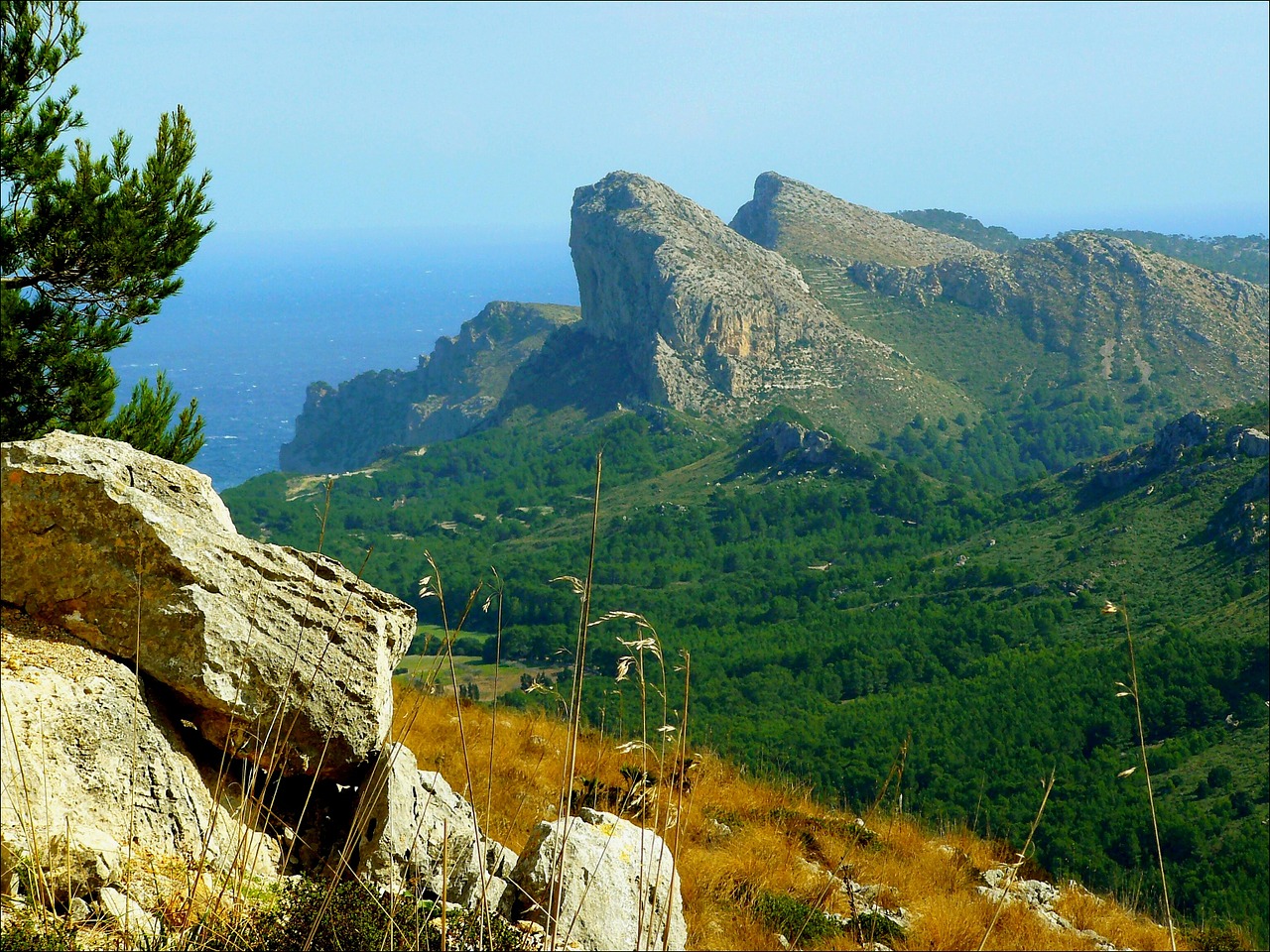 cape formentor mountains mountain landscape free photo