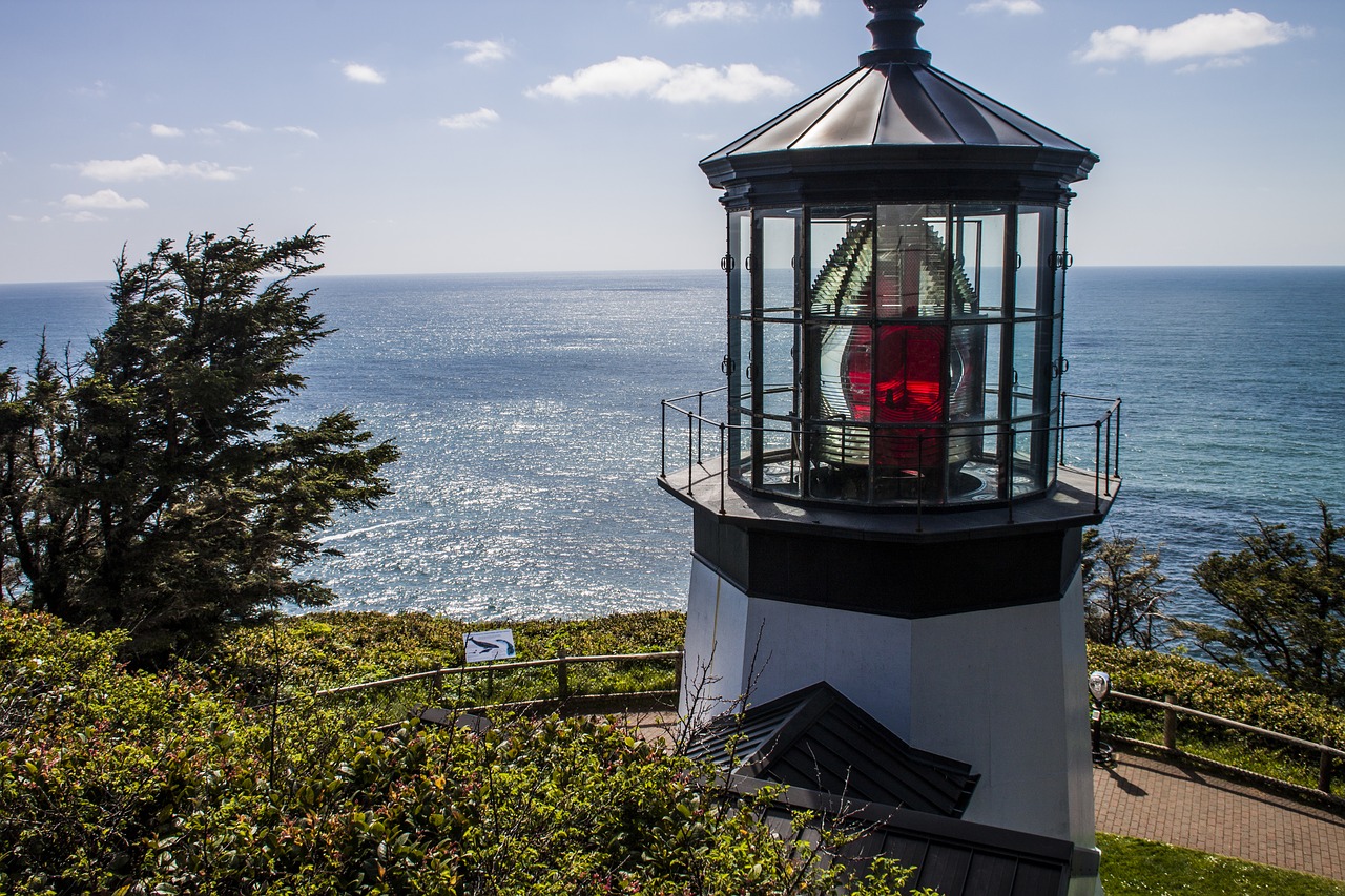 cape mears lighthouse pacific free photo