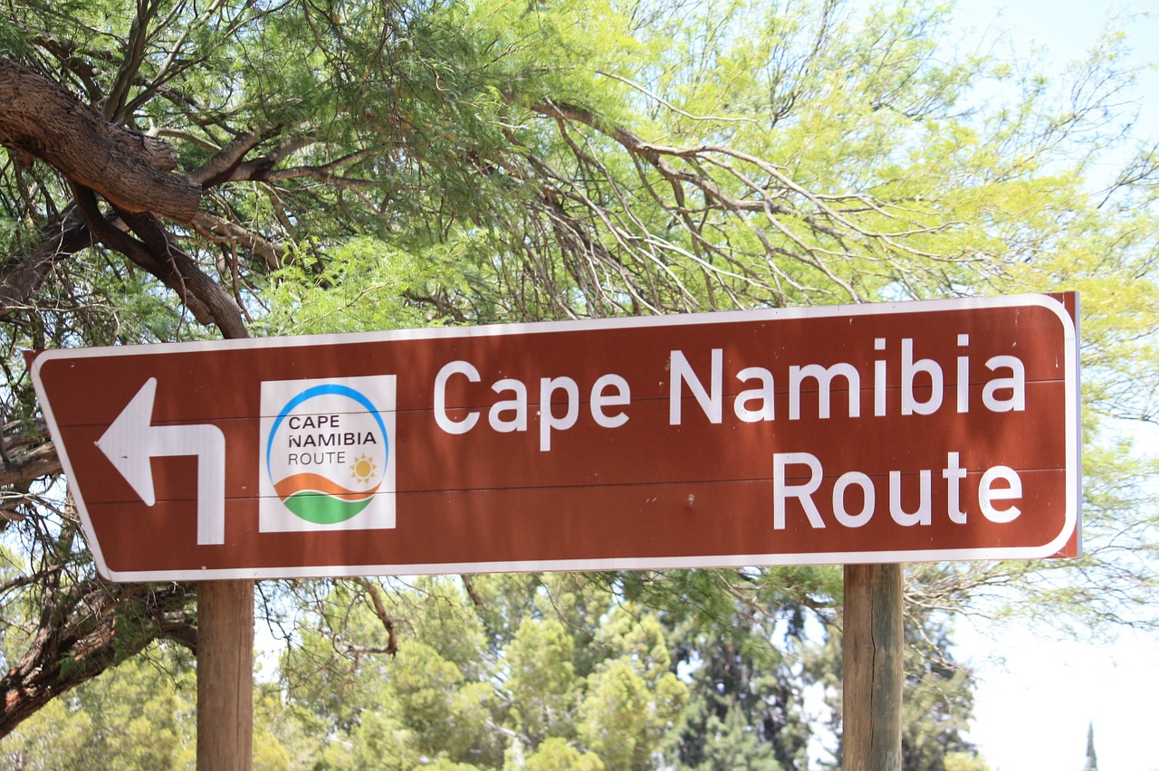 cape namibia route south africa street sign free photo