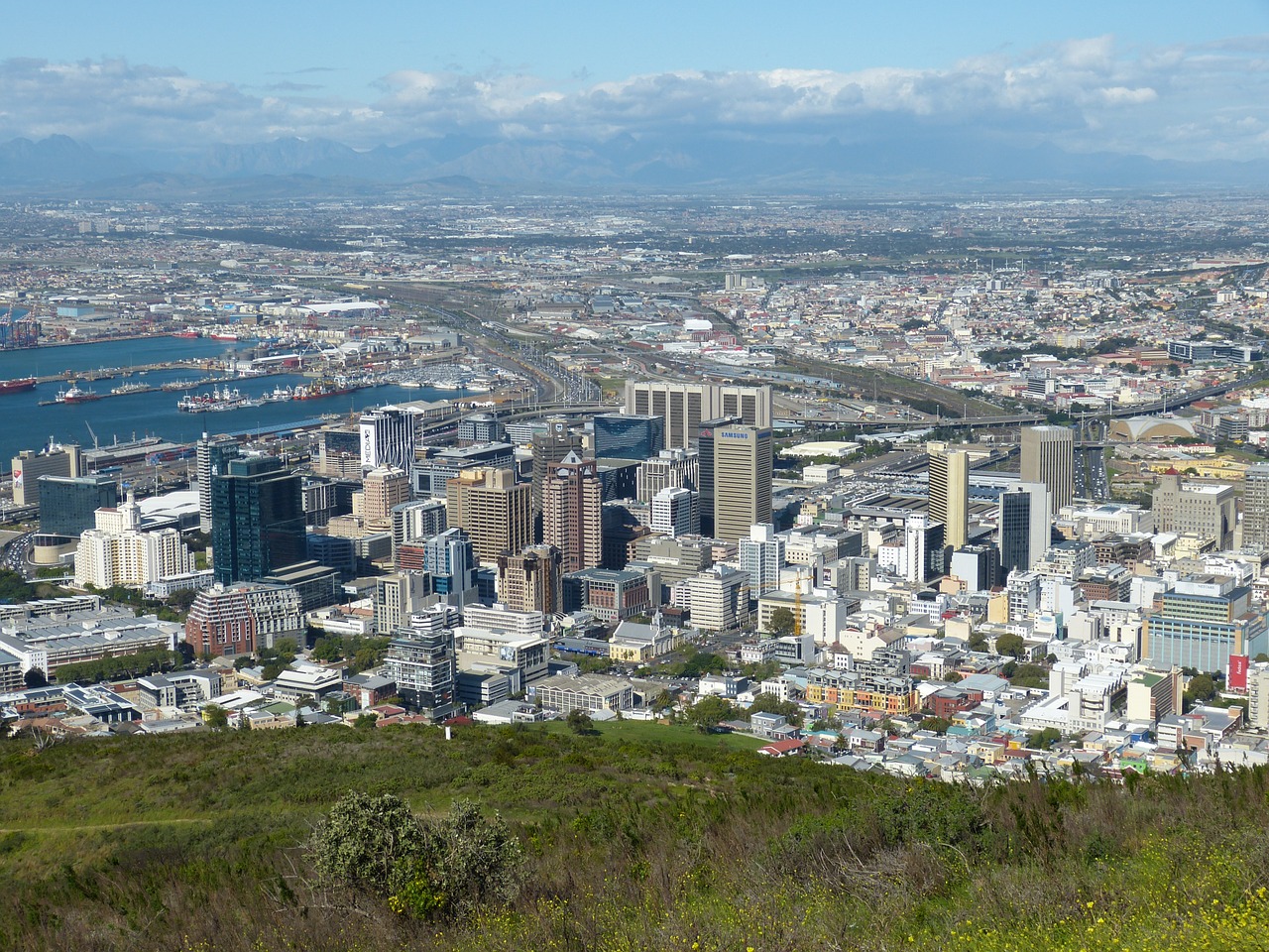 cape town south africa distant view free photo