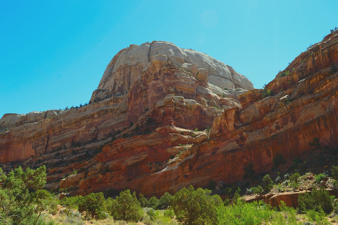 capitol reef sandstone national free photo