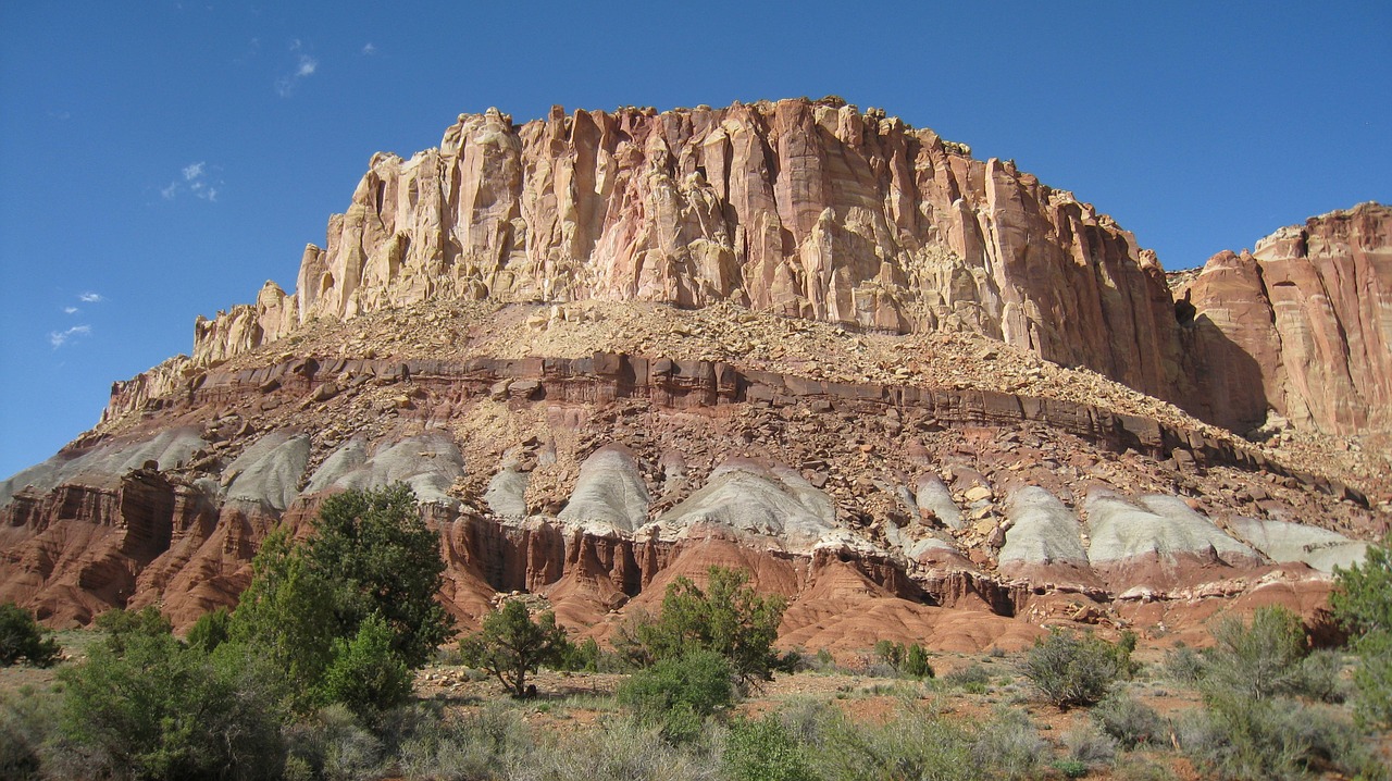 capitol reef rock national park free photo