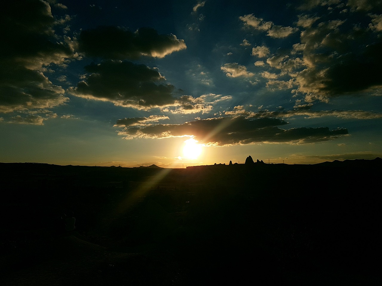 cappadocia gun sunset filter free photo