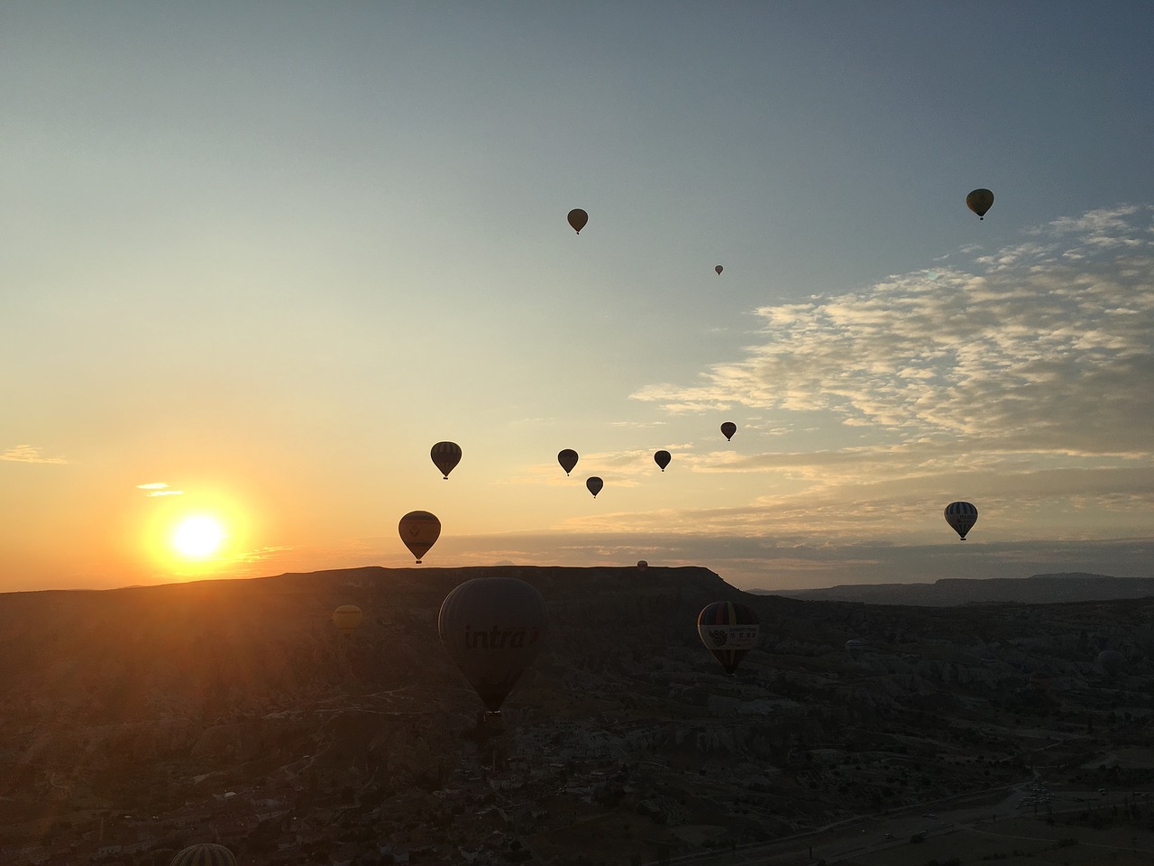 cappadocia turkey sunrise free photo