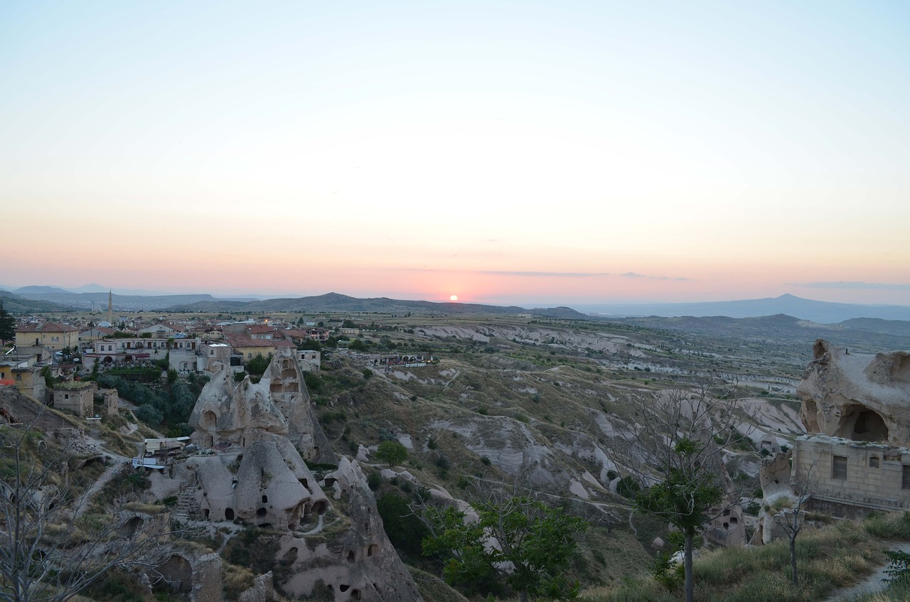 cappadocia sunset nevsehir free photo