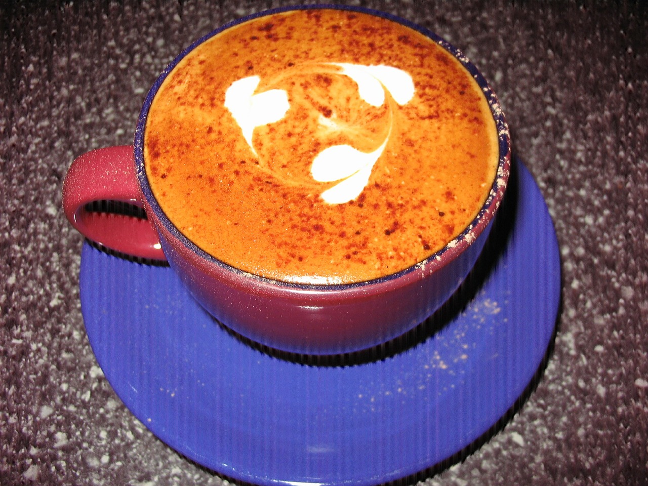 cappuccino art design free photo