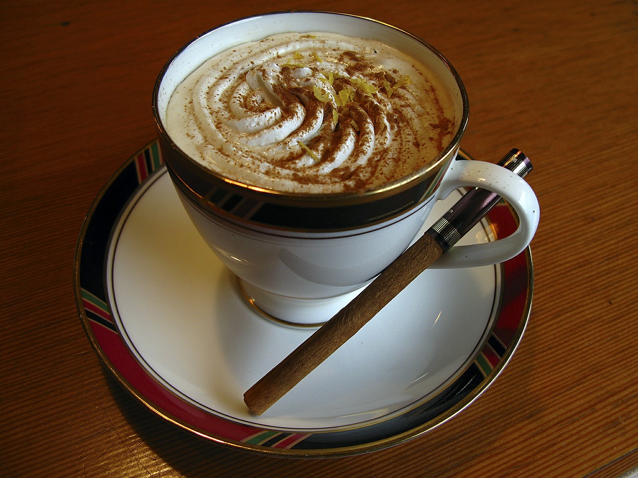 cappuccino cinnamon cup free photo