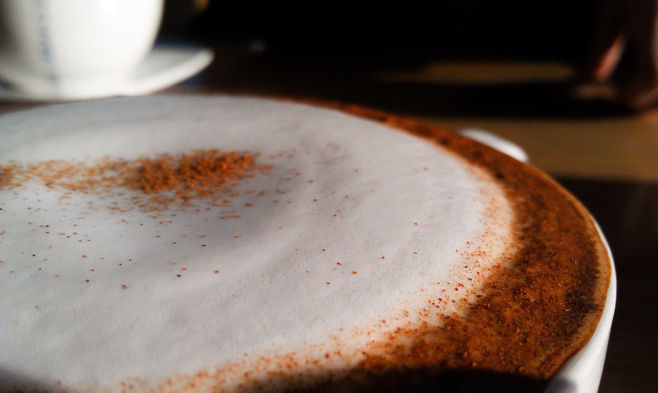 cappuccino foam coffee free photo