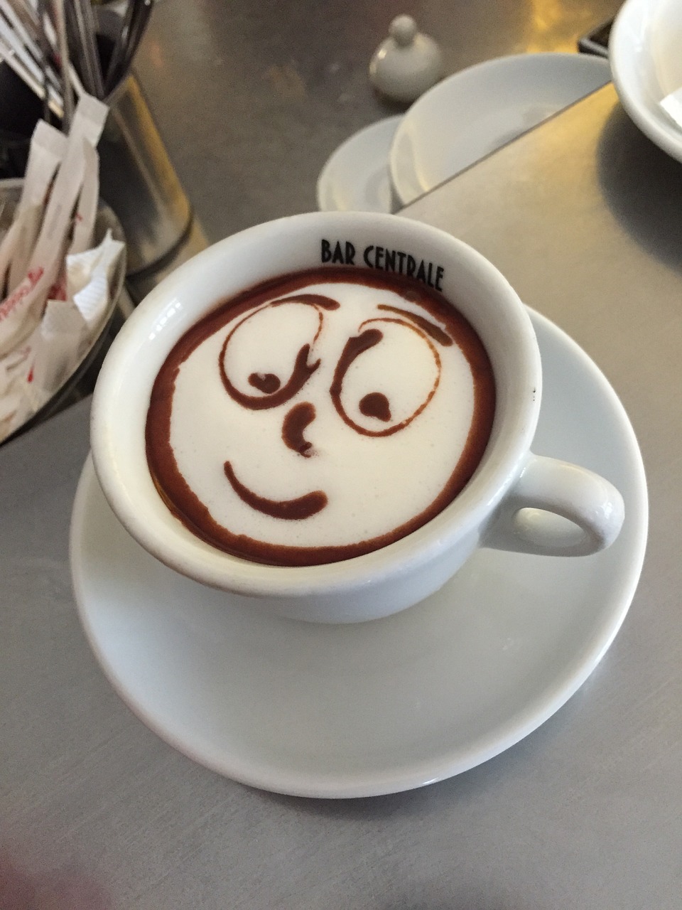 cappuccino latte art latte free photo