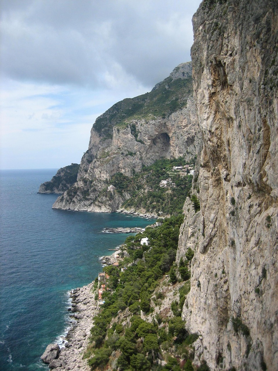 capri cliffs sea free photo