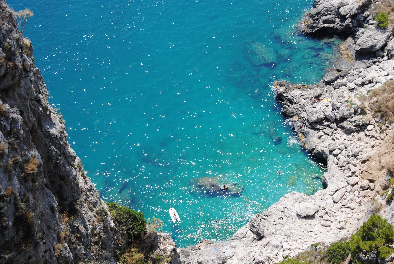 capri italy beach free photo