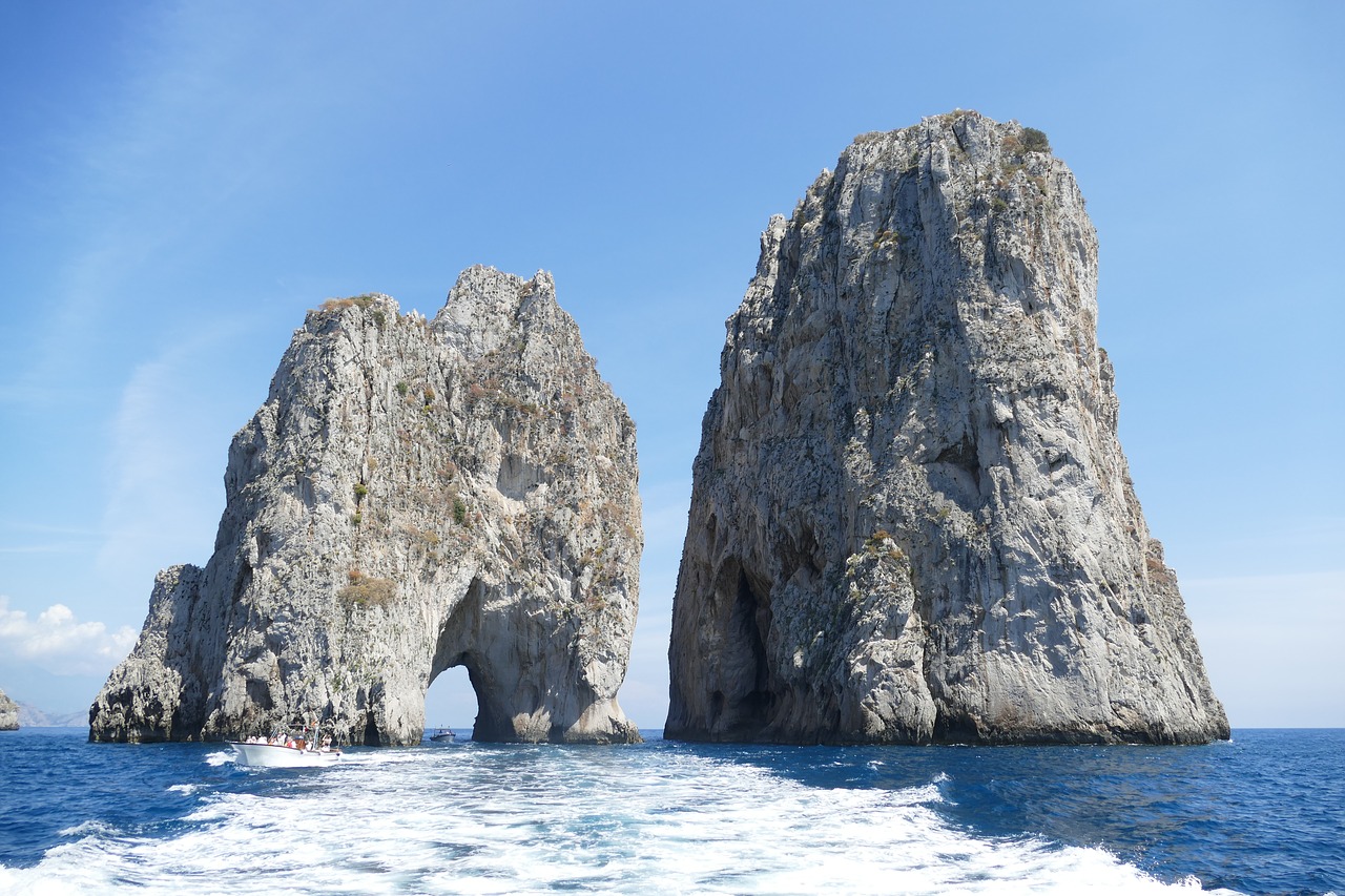 capri italy mediterranean free photo