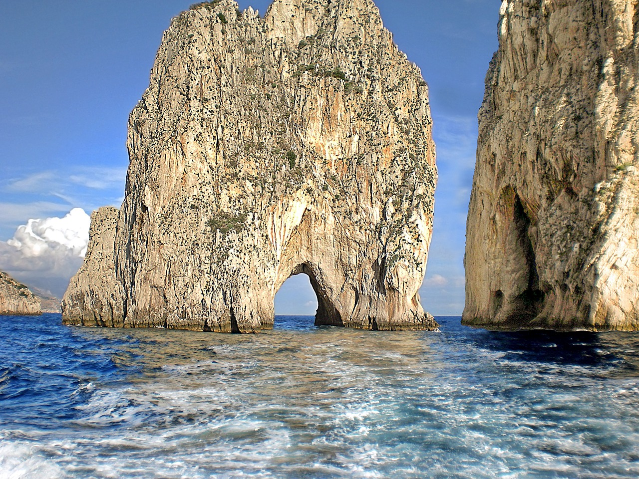 capri cliffs italy rocks free photo