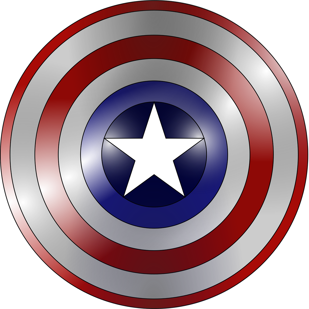 captain america comic book concentric free photo