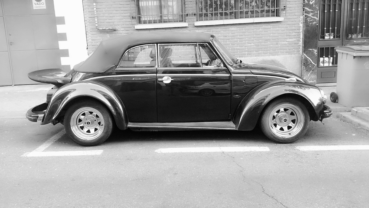 car vintage black and white free photo