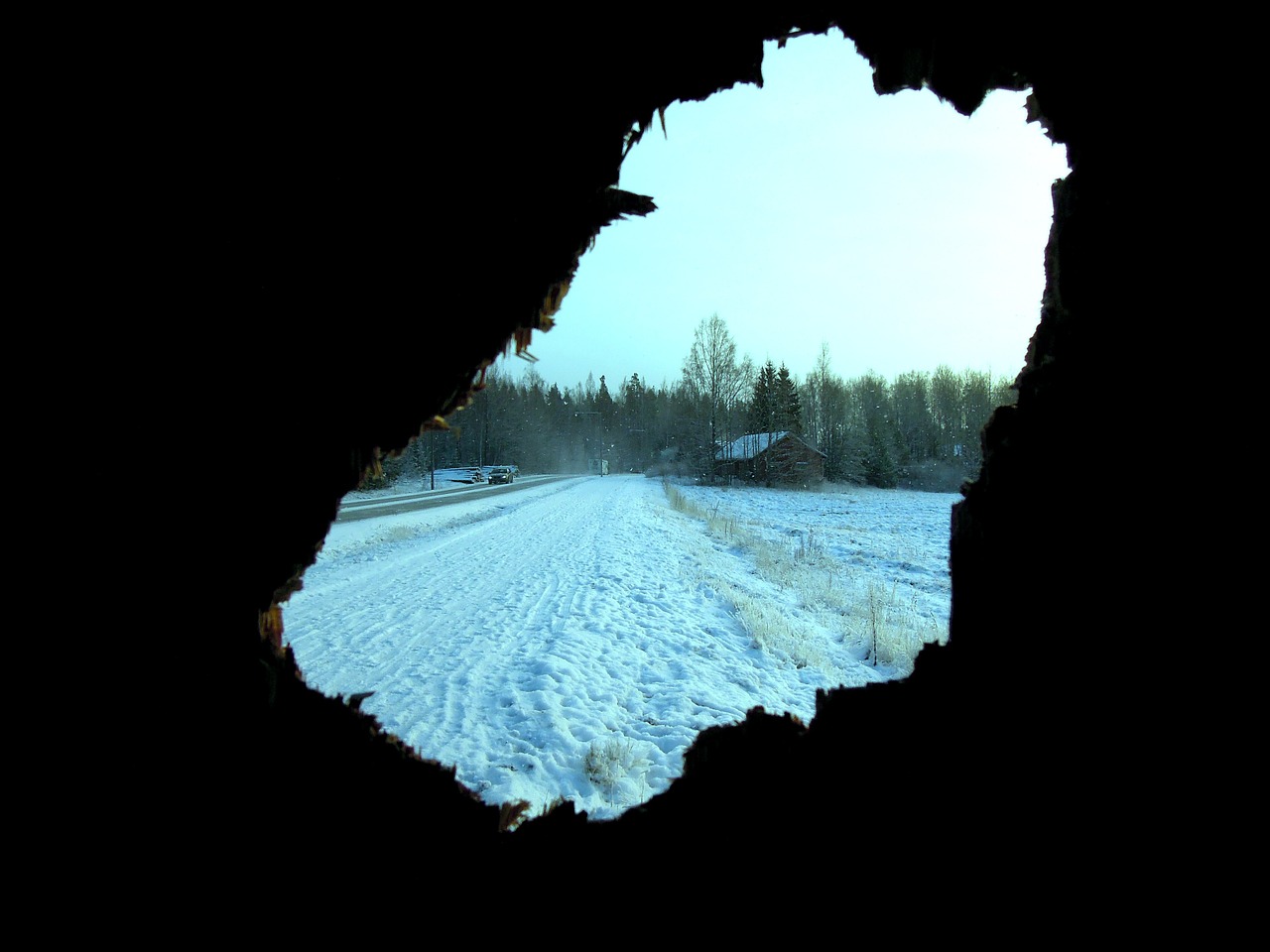 car snow finnish free photo