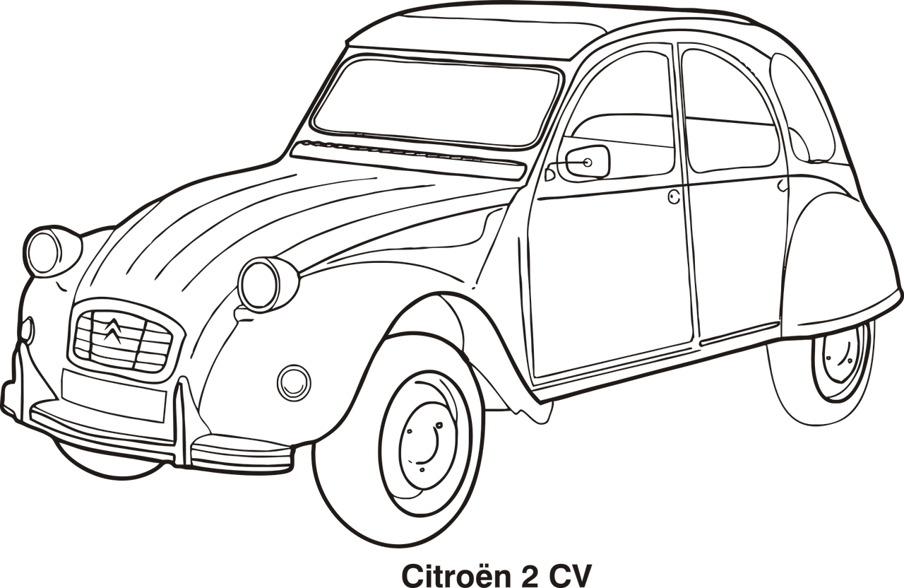 car car outline cars free photo