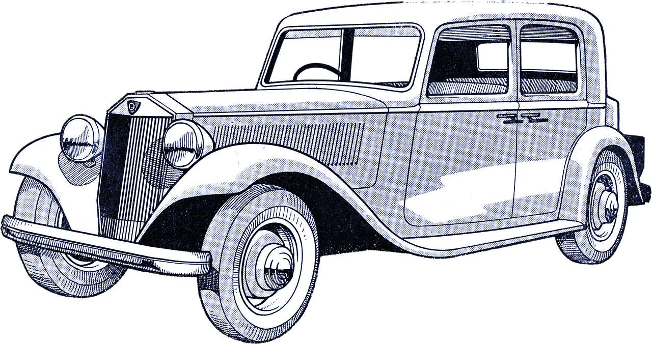 car vintage drawing free photo