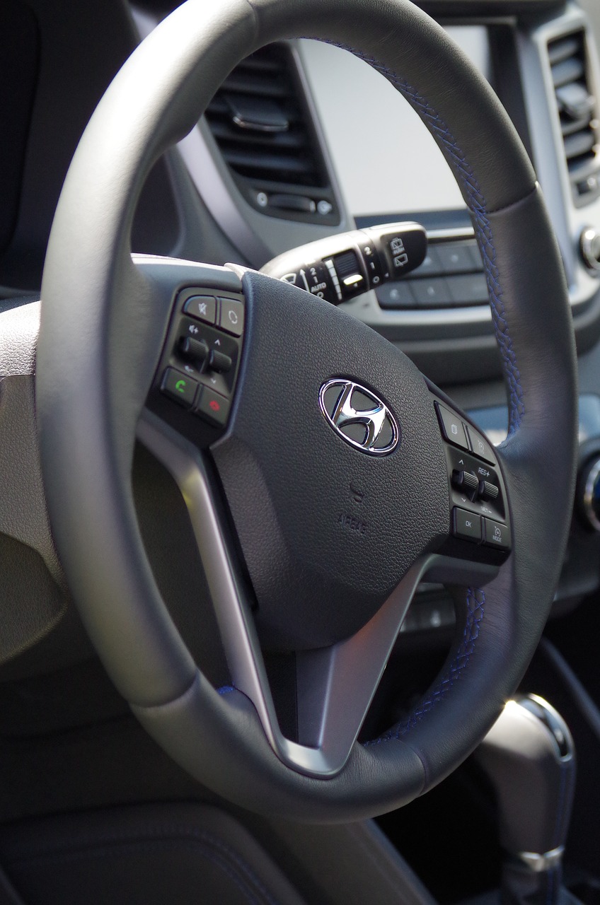 car steering wheel interior free photo