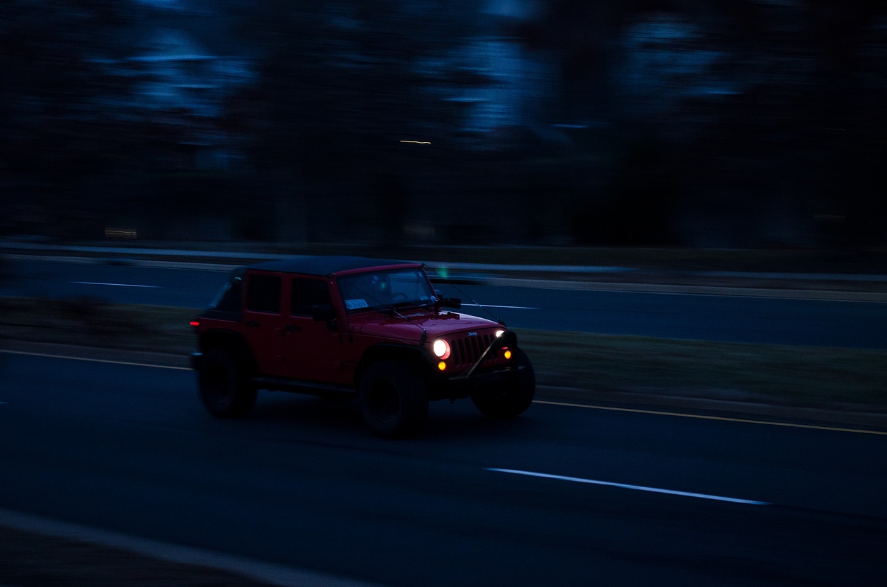 car blur night free photo