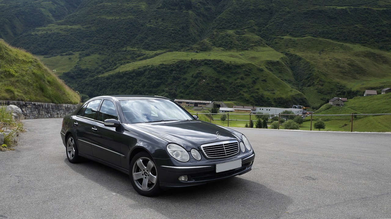 car mercedes mountains free photo