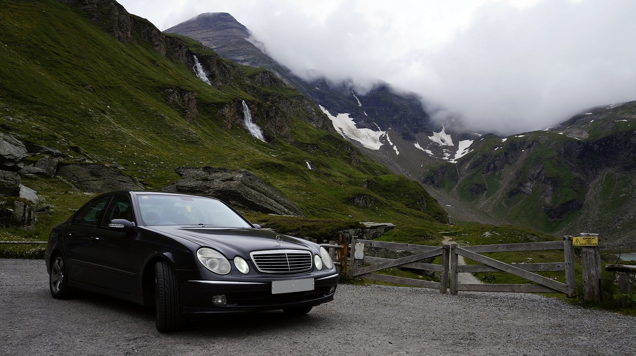 car mercedes mountains free photo