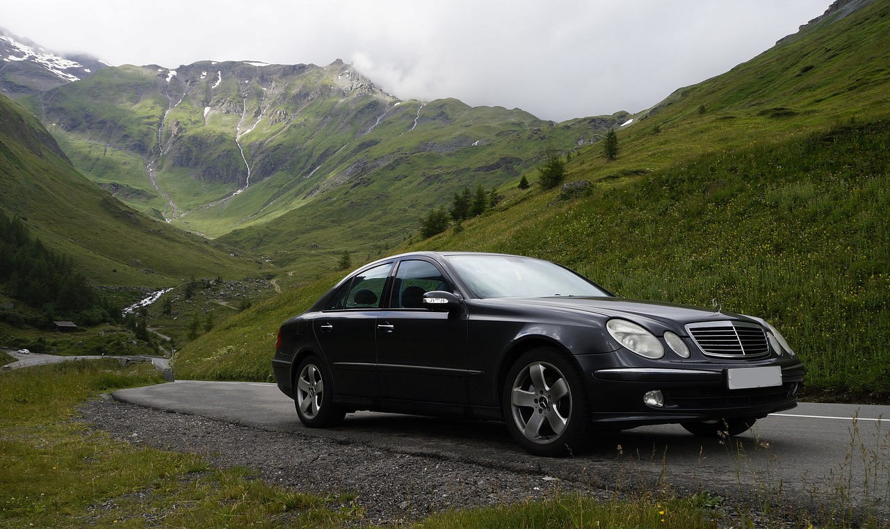 car mercedes mountains free photo