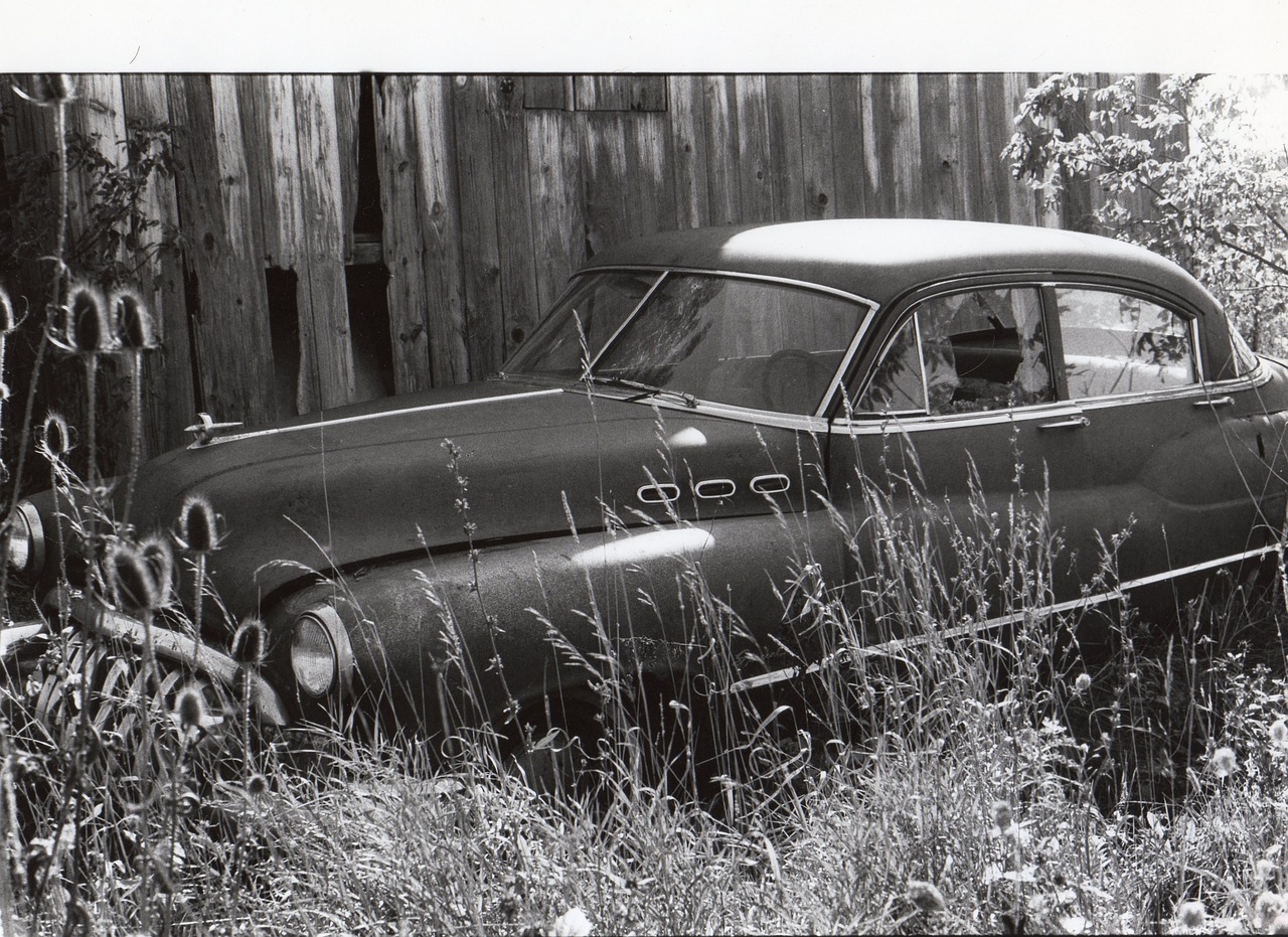 car black and white vintage free photo