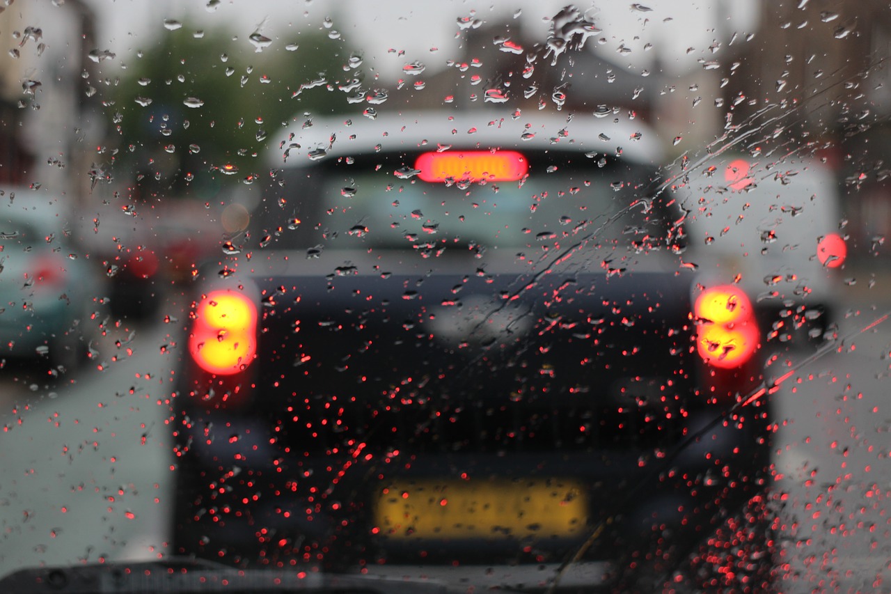 car rain gloomy free photo