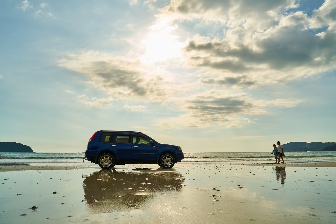 car jeep beach free photo