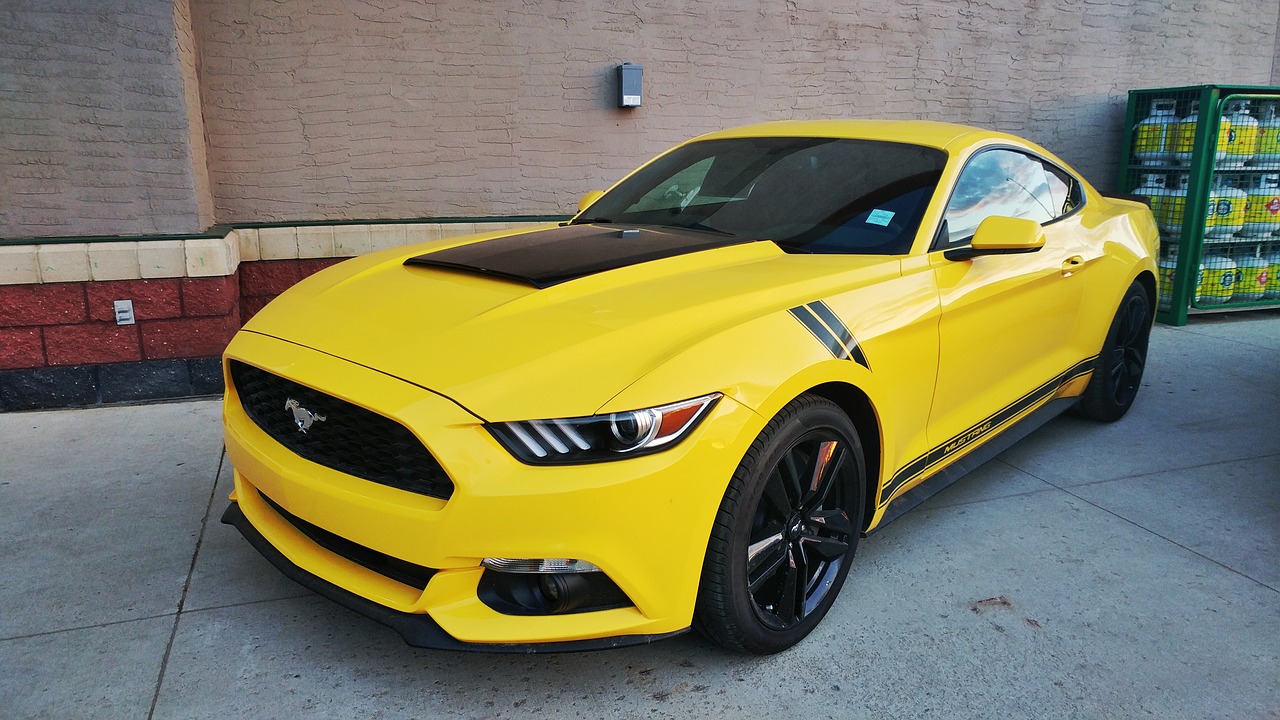 car yellow ford free photo