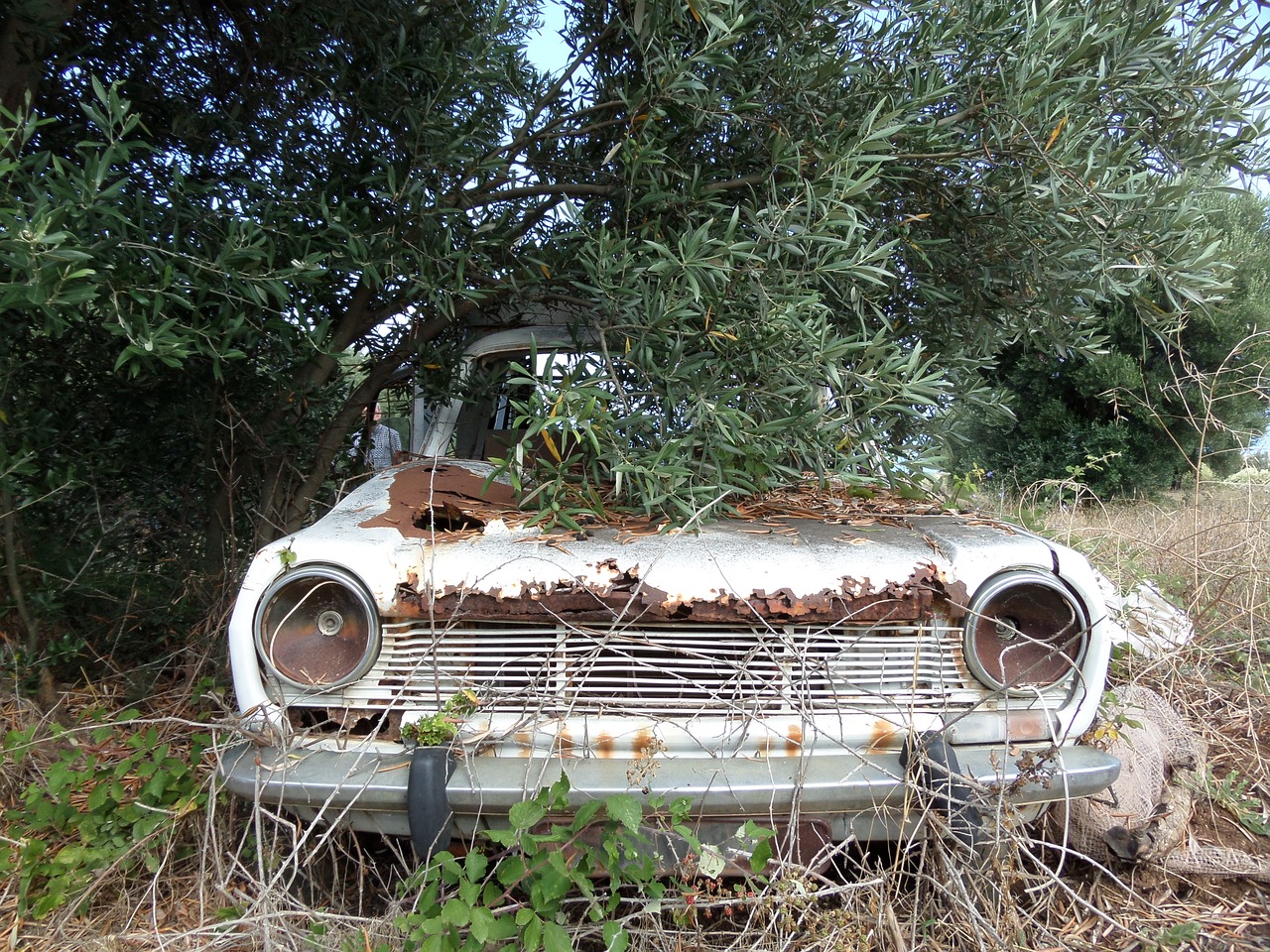 car wreck rust free photo