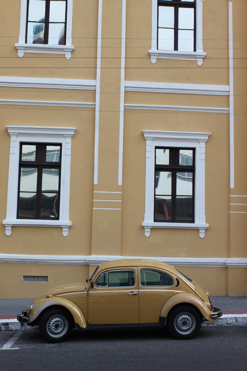 car yellow old free photo