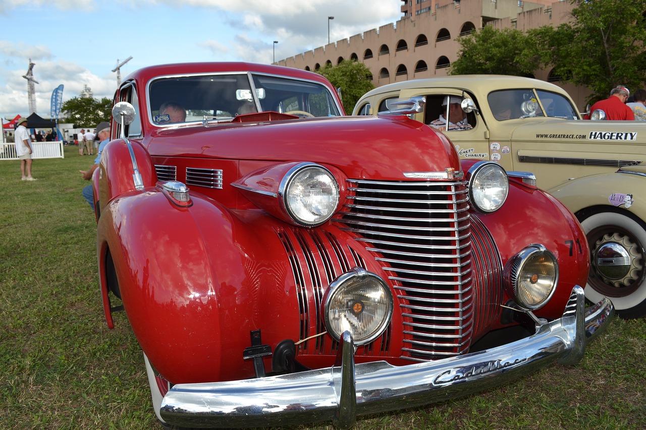 car red red car free photo