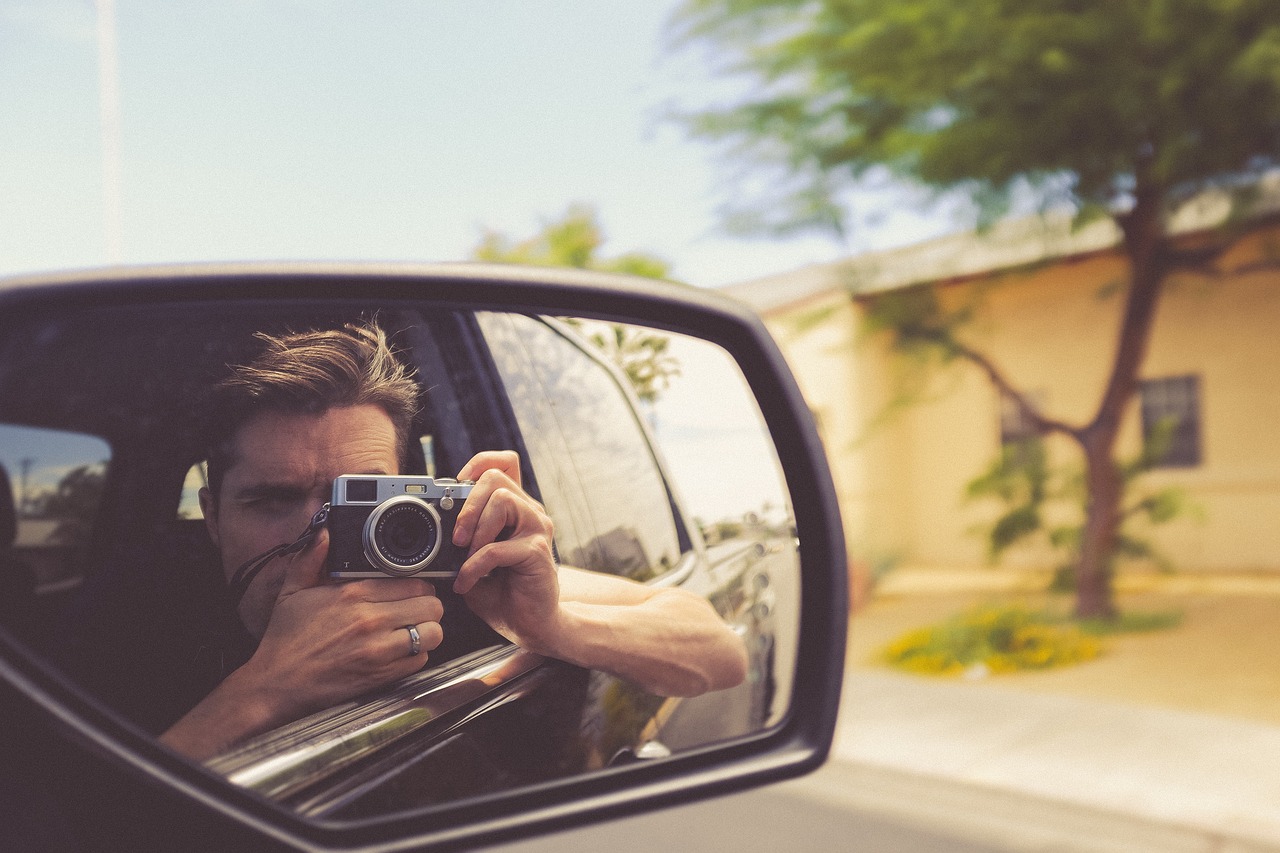 car side mirror free photo