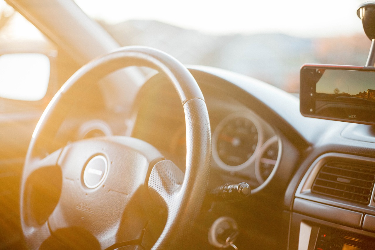 car interior steering free photo